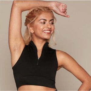 Tala Zahara zip Black Sleeveless Top NWT